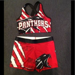 Sports bra and bottoms